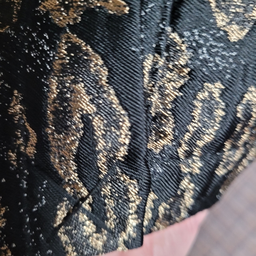 NWOT Chico's Long Cardigan Gray With Animal Print On Back Size  Large - Picture 8 of 12